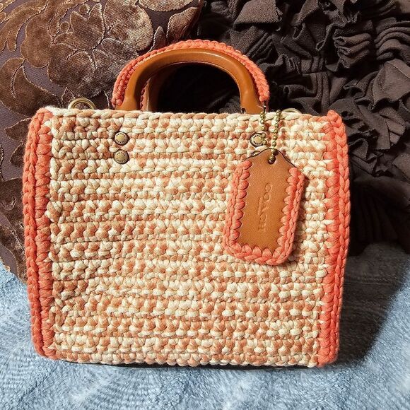 NWT Coach Crochet Rogue 20 Purse - Picture 1 of 8